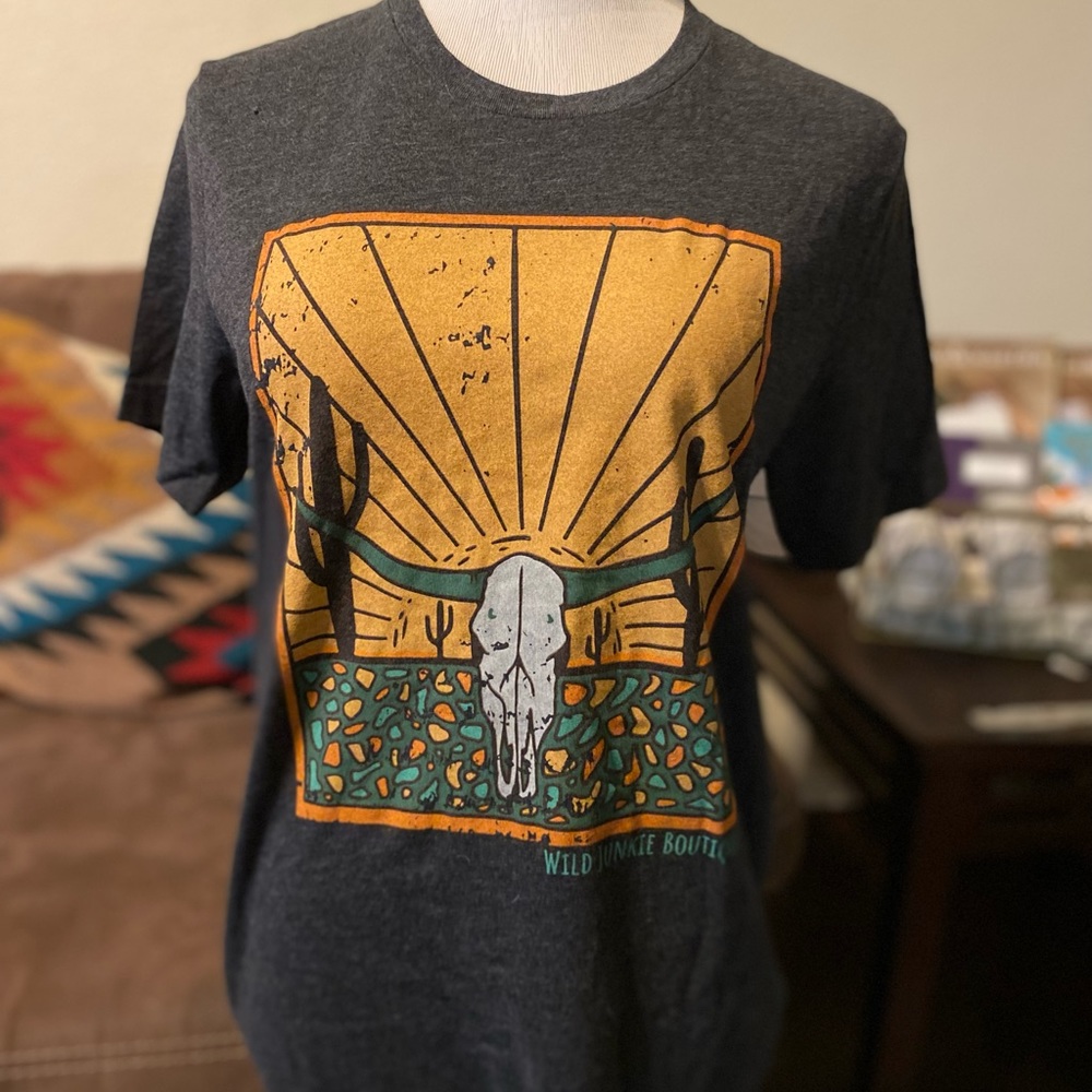 Boutique Bull Skull T-Shirt
